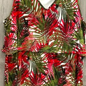 CATO TOP SLEEVELESS PINKGREEN plus size  22W/24W